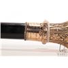 Image 10 : Antique presentation walking stick with gold plated, intricately decorated and engraved top " Presen