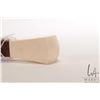 Image 7 : Antique rosewood walking stick with elephant ivory top and tip, 36 1/2" in height  Note: Canadian bu