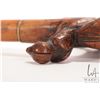 Image 10 : Antique hand carved wooden figural walking stick featuring Napoleon riding a cannon with his militar