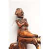 Image 7 : Antique hand carved wooden figural walking stick featuring Napoleon riding a cannon with his militar