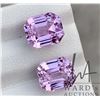 Image 2 : 13.43 ct Certified Pink Kunzite Gemstone Pair with certificate provided by consignor
