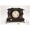 Image 1 : Antique chiming mantle clock with ormolu attachments, made by Waterbury Clock Co., working at time o