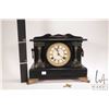 Image 2 : Antique chiming mantle clock with ormolu attachments, made by Waterbury Clock Co., working at time o