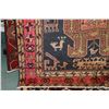 Image 2 : 100% handmade Iranian wool carpet runner "Ardebil" with triple medallions, blue background, and styl