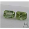 Image 1 : 6.84 ct Certified Himalayan Peridot Gemstone Pair with certificate provided by consignor