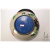 Image 8 : Large Chinese made Cloissone center bowl with florals and birds, 12" in diameter and including woode