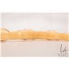 Image 10 : Hand carved elephant ivory tusk featuring a parade of four elephants and a crocodile, 25" in length 