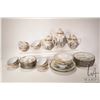 Image 1 : Antique hand painted Kutani tea service with eight 7" plates, eight cups and saucers, two 8" plates,