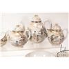 Image 3 : Antique hand painted Kutani tea service with eight 7" plates, eight cups and saucers, two 8" plates,