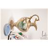 Image 3 : Antique hand painted Noritake ewer with floral panels and gilding 9" in height plus a selection of c