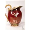 Image 4 : Two pieces of Carltonware Rouge Royale including 10" diameter footed bowl and 9" tall "Mallard Duck"