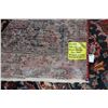 Image 3 : 100% handmade Iranian wool carpet "Mashad" with center medallion, red background and overall floral 
