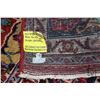 Image 3 : 100% handmade Iranian wool carpet "Mashad" with center medallion, red background and overall floral 