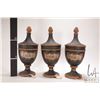 Image 2 : Three decor Creative Co-op "apothecary" style lidded jars, each 14" in height.