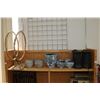 Image 1 : Selection of modern decor including four Bloomingville painted terracotta candles, four grey glass v