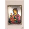 Image 2 : Framed plaque of the Madonna and Child, labelled on verso "925% Silver", overall dimensions includin