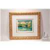 Image 1 : Mouly, Marcel, gilt framed lithograph print "Le Port Jaune, 1992" pencil signed by artist proof out 