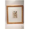 Image 1 : Dali, Salvador, gilt framed woodcut in colour "Purgatory Canto 15", 10" X 6 1/2", overall dimensions