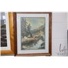 Image 3 : Two voyageur motif prints including titled "Canoe Shooting the Rapids" by Frances Anne Hopkins 1879,