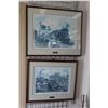 Image 1 : Two Wentworth D. Folkins limited edition prints including "Prairie Freight 1951" pencil signed by ar