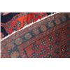 Image 3 : 100% handmade Iranian wool carpet "Nahavand" with double medallion, red background and highlights of