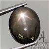 Image 1 : 15.66 ct Certified Black Star Sapphire Gemstone with certificate provided by consignor