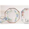 Image 3 : Two hand painted tea cups and saucers including Shelley and Melba