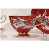 Image 3 : Nine teacups and saucers, two demitasses plus a Royal Winton cream and sugar