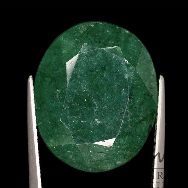 17.05 ct Certified Emerald Gemstone with certificate provided by consignor