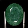 Image 1 : 17.05 ct Certified Emerald Gemstone with certificate provided by consignor