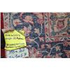 Image 3 : 100% handmade Iranian wool carpet "Esfahar" with center medallion, red background and overall floral