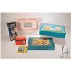 Image 1 : Selection of vintage children's toys including boxed doctors kit, boxed Little Duchess tea set, Fuzz