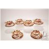 Image 1 : Selection of Royal Chelsea Gold Rose china including six cups and saucers and six 6 1/4" plates