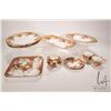 Image 1 : Selection of Royal Chelsea Gold Rose china including four double handled 9 1/2" snack trays, square 