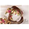 Image 3 : Selection of Royal Chelsea Gold Rose china including thirteen 8" plates, ten cups and saucers, 6" pl