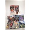 Image 1 : Short box of comics including "Transformers", "Spiderman", "Silver Surfer 50th Aniversary", etc.