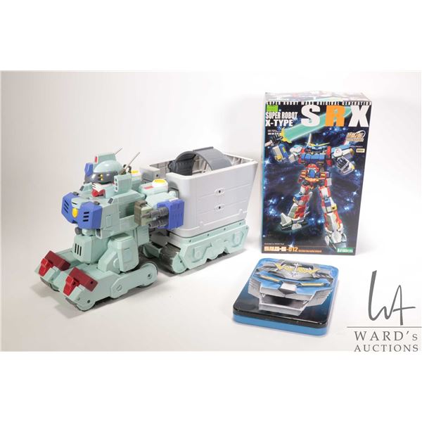 Selection of Gundam related items including "SD Flextion Gunpanzer-3", "Super Robot Wars Original Ge