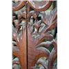 Image 11 : Hand carved rosewood room divider with cobras, winged deities and dragon, free standing, 78" H X 42"