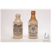 Image 1 : Two vintage stoneware bottles including"Felix . J. Quinn" Soda Water, Halifax N.S" and "Pink's None 