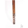 Image 3 : Antique, late 17th/ early 18th century malacca wood walking stick with Elephant Ivory top with inlai