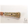 Image 4 : Antique, late 17th/ early 18th century malacca wood walking stick with Elephant Ivory top with inlai