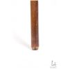 Image 3 : Hardwood walking stick with carved snake handle and brass collar, 35" in height