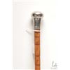Image 1 : Vintage/ Antique Harrods bamboo style walking stick with sterling silver top marked with British hal
