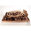 Image 1 : Seventy seven sets of six each of woven rattan napkin rings plus two decor hand woven hyacinth hoops