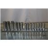 Image 1 : Fourteen piece Snap-On metric 3/8" drive deep sockets 6mm-19mm, on holder