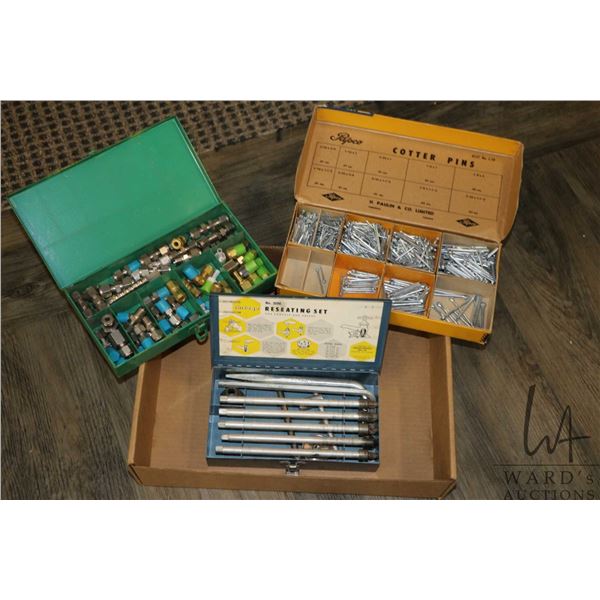 Pin Box Divided Chicago Specialites reseating set, Papco cotter pin set and a divided ...