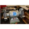 Image 2 : Rockford electric heavy duty 8" bench grinder on home made stand, working at time of cataloguing