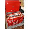 Image 2 : Mastercraft twelve drawer top cabinet 19" H x 26 1/2" W X 17" D, and contensts including socket sets