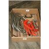 Image 1 : Selection of unmarked C-clamps including five 6", six 3" shallow, three 2 1/2" deep, one 2" and one 