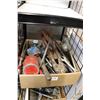 Image 1 : Selection of assorted mechanics tools including pullers, wrenches, shears, files, punches, chisels, 